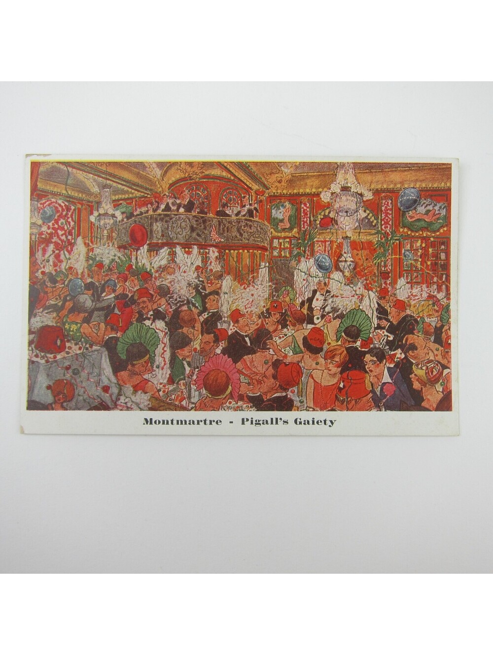 Postcard Montmarte Paris France Pigall's Gaiety "Ouvert Toute La Nuit" Antique